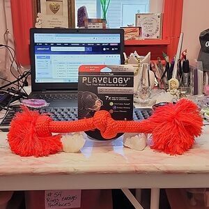 PLAYOLOGY Toys That Makes Scents To Dogs 1 LARGE RED KNOTTED ROPE Chew NIP